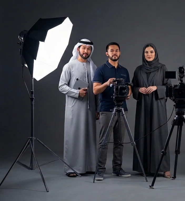 Photography studio team in Dubai