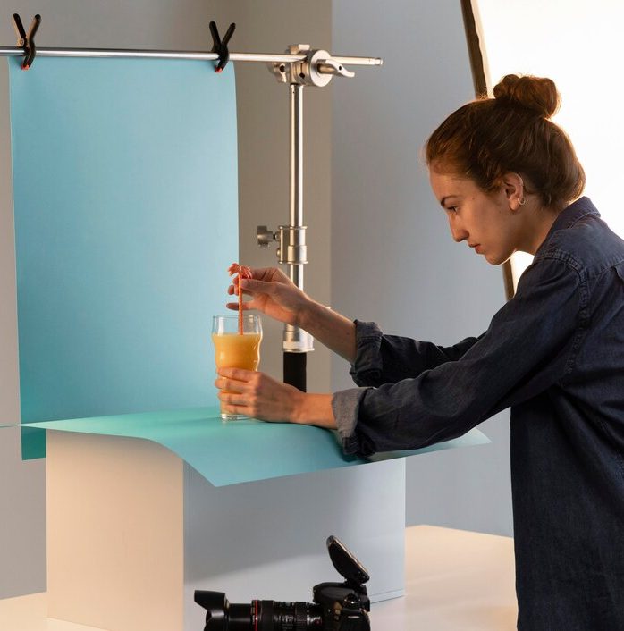 Live printing photo booth at a product launch
