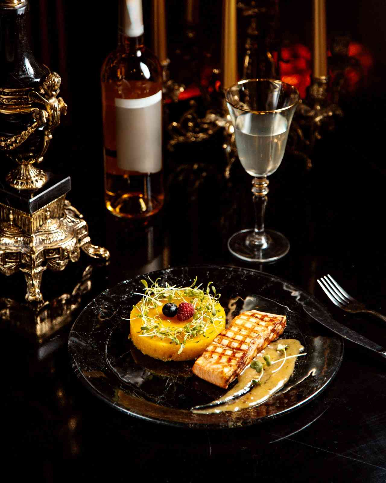 Luxury fine dining food photography