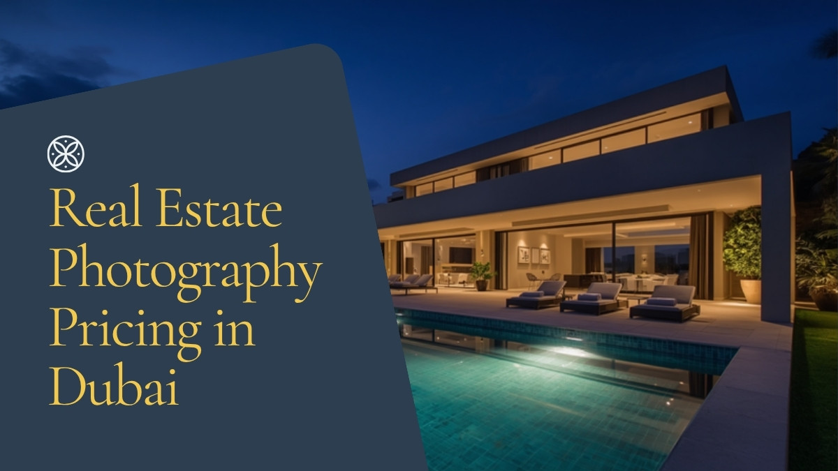 Real estate photography pricing in Dubai feature image, luxury villa exterior