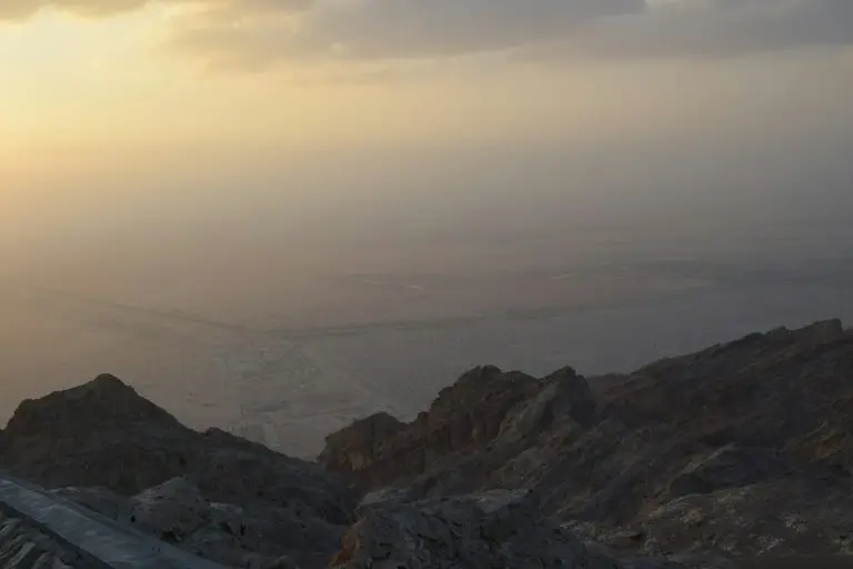 Jebel Hafeet mountain at sunrise, Al Ain